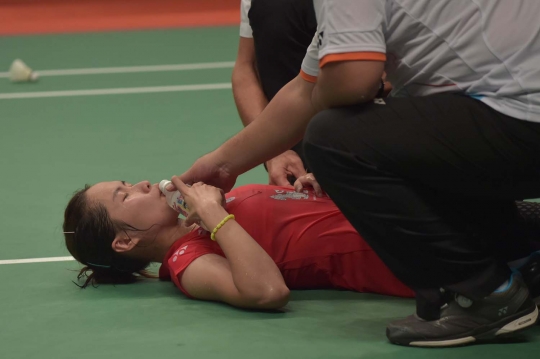 Pebulu tangkis Thailand cedera hadapi Lindaweni Fanetri