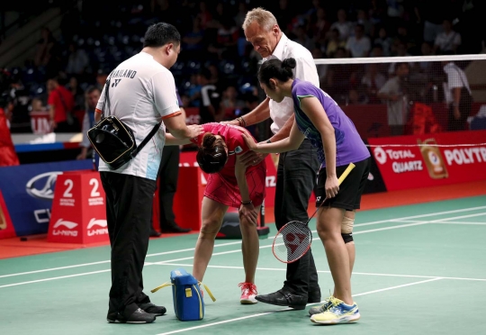 Pebulu tangkis Thailand cedera hadapi Lindaweni Fanetri