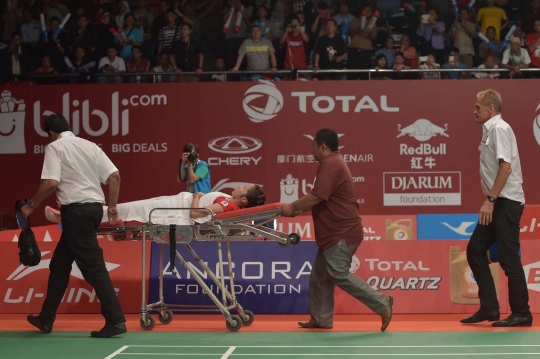 Pebulu tangkis Thailand cedera hadapi Lindaweni Fanetri