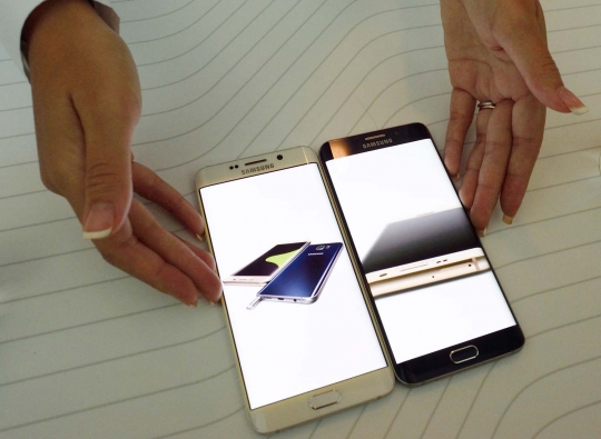 Ini wujud phablet terbaru Samsung, Galaxy S6 Edge Plus dan Note 5