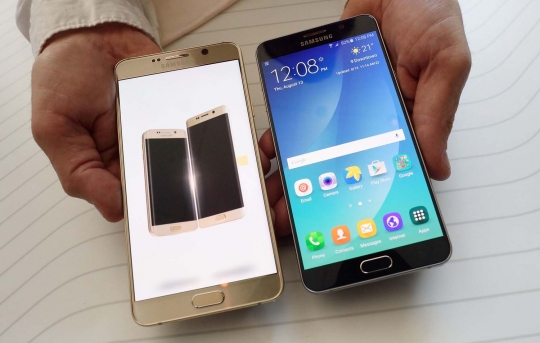 Ini wujud phablet terbaru Samsung, Galaxy S6 Edge Plus dan Note 5