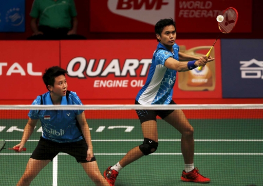 Ganda campuran Indonesia kandas di semifinal BWF 2015