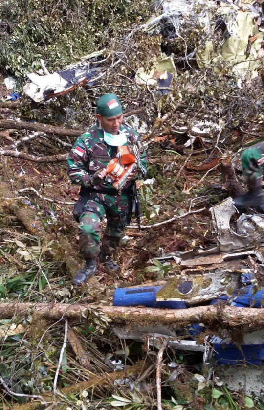 Ini lokasi ditemukan kotak hitam Trigana Air