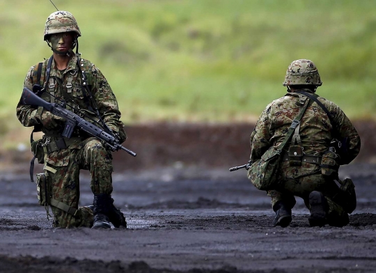 Aksi militer Negeri Sakura unjuk kebolehan dalam latihan tahunan