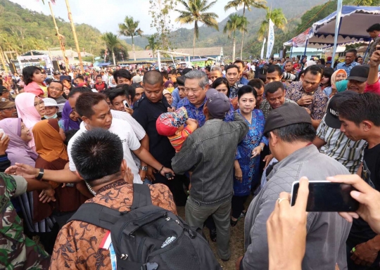 Kemeriahan perayaan 17 agustus SBY dan keluarga di Pacitan