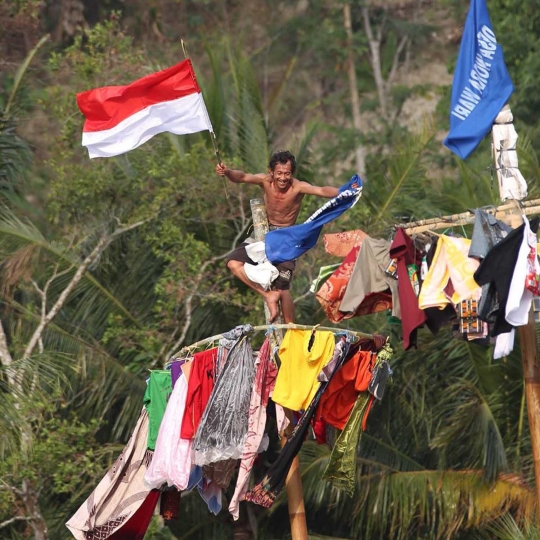 Kemeriahan perayaan 17 agustus SBY dan keluarga di Pacitan