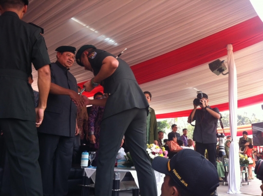 SBY hadiri sertijab Agus jadi Danyon Arya Kamuning