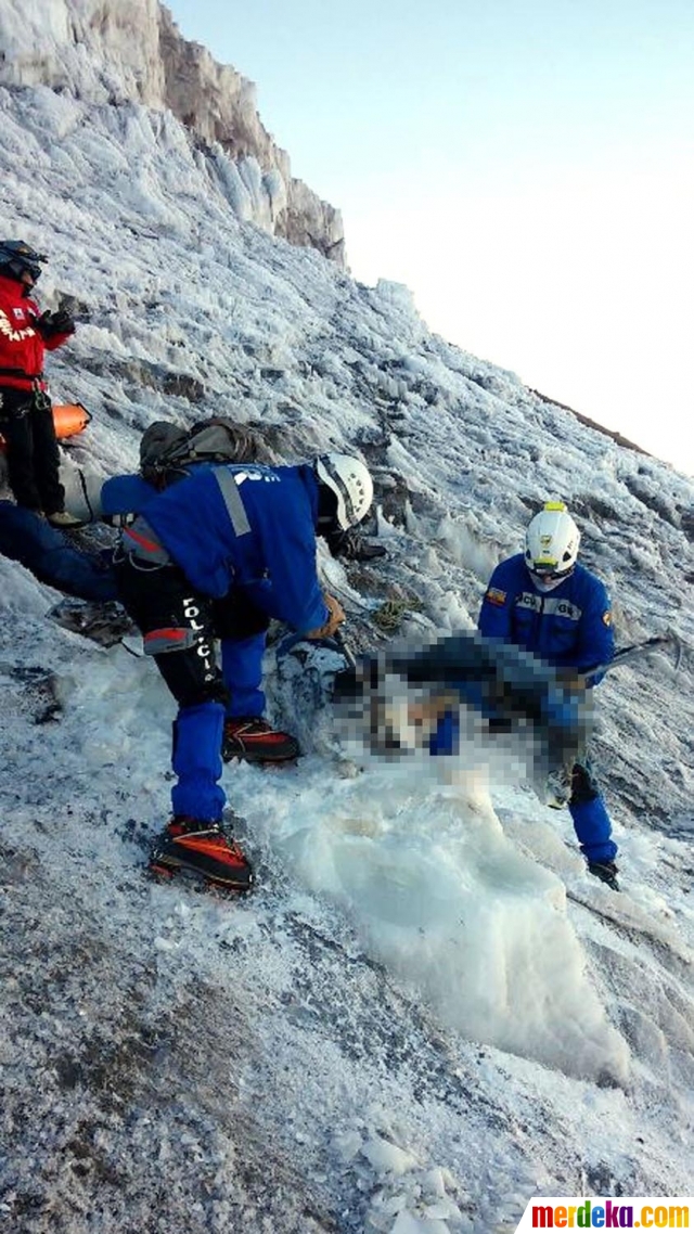Foto : 20 Tahun hilang, 3 jasad pendaki gunung salju 