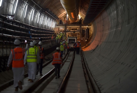 Melihat Arab Saudi bangun jalur bawah tanah Riyadh Metro Rail