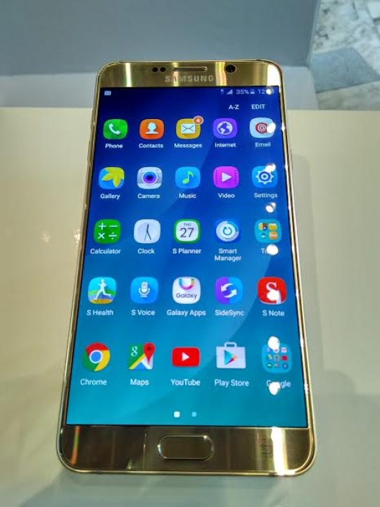 Mengintip 'wajah' cantik Samsung Galaxy Note 5 versi emas