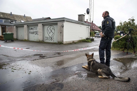 Pusat suaka di Denmark dirusak dan dicoret simbol Nazi