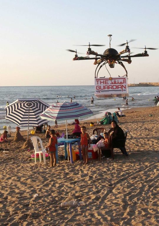 Di Lebanon drone jadi petugas penjaga pantai
