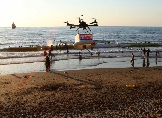 Di Lebanon drone jadi petugas penjaga pantai
