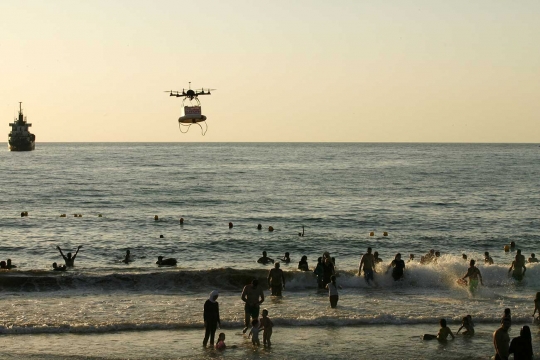 Di Lebanon drone jadi petugas penjaga pantai