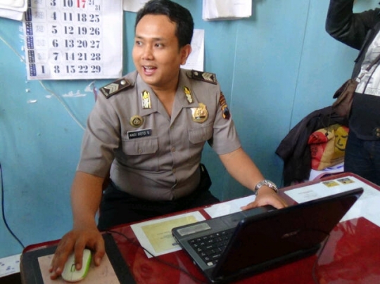 Ini polisi di Magelang yang bernama unik Andy Go To School