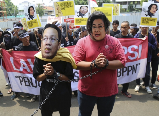 Aksi demo desak Kejagung usut kasus penjualan aset oleh BPPN
