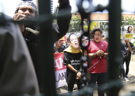 Aksi demo desak Kejagung usut kasus penjualan aset oleh BPPN