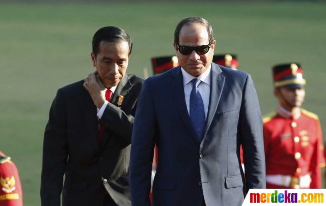 Foto Berkaca mata hitam Presiden Mesir disambut hangat 