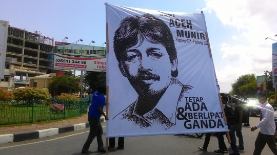 Aktivis HAM gelar aksi solidaritas Munir di Banda Aceh