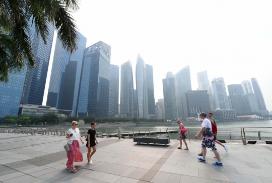 Kabut asap kebakaran hutan Sumatera sampai ke Singapura