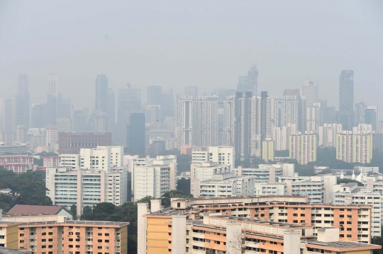 Kabut asap kebakaran hutan Sumatera sampai ke Singapura