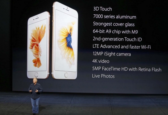 Apple perkenalkan fitur-fitur canggih iPhone 6s dan iPhone 6s Plus