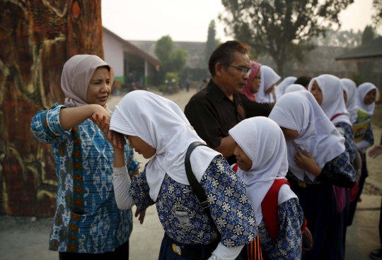 Sekolah di Palembang diliburkan gara-gara asap makin berbahaya