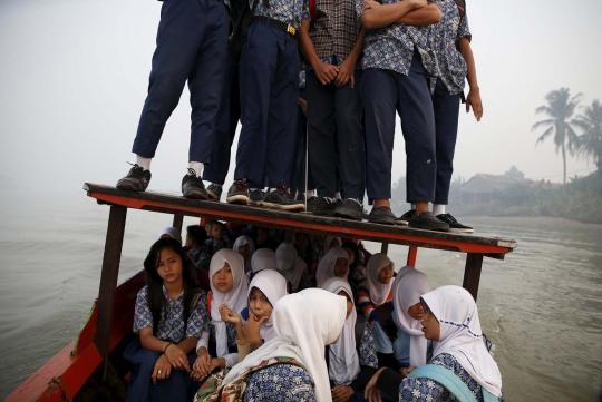 Sekolah di Palembang diliburkan gara-gara asap makin berbahaya