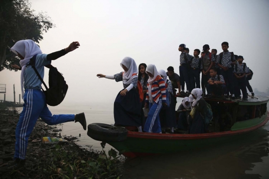 Sekolah di Palembang diliburkan gara-gara asap makin berbahaya