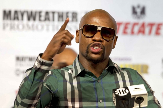 Gaya Floyd Mayweather jelang duel lawan Andre Berto