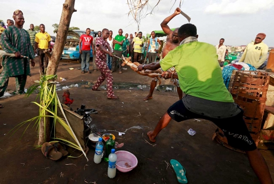 Sadisnya ritual Ogun di Nigeria