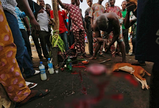 Sadisnya ritual Ogun di Nigeria