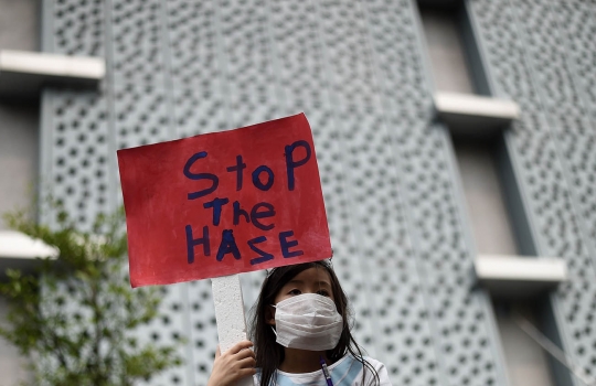 Protes kabut asap, warga Malaysia geruduk Kedubes RI di Kuala Lumpur