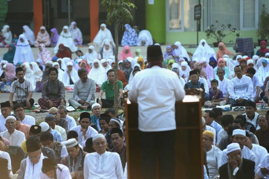 Jemaah Muhammadiyah salat Idul Adha di Ciputat