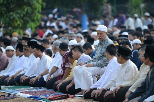 Jemaah Muhammadiyah salat Idul Adha di Ciputat