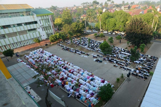 Jemaah Muhammadiyah salat Idul Adha di Ciputat