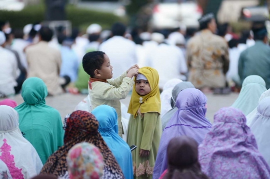 Jemaah Muhammadiyah salat Idul Adha di Ciputat