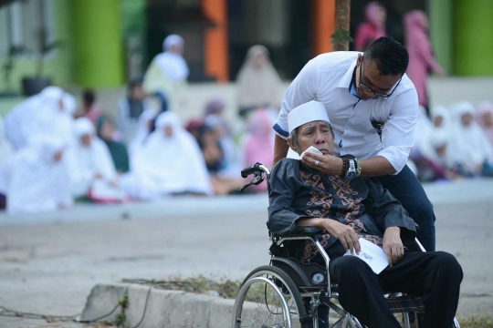 Jemaah Muhammadiyah salat Idul Adha di Ciputat