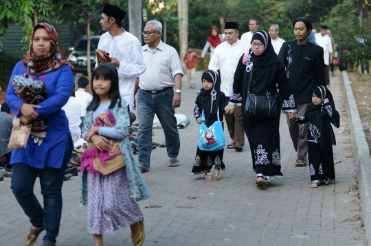 Jemaah Muhammadiyah salat Idul Adha di Ciputat