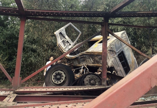 Dahsyatnya tabrakan beruntun di tol China, 22 orang tewas