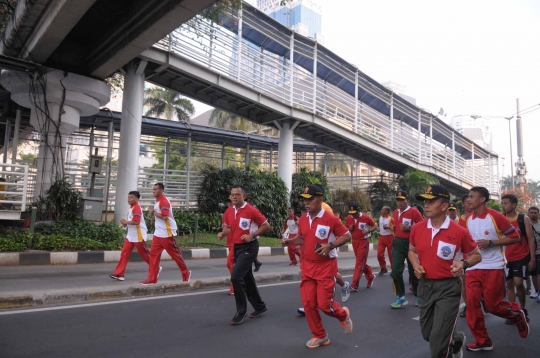 12 Ribu peserta ramaikan lomba lari HUT ke-70 TNI