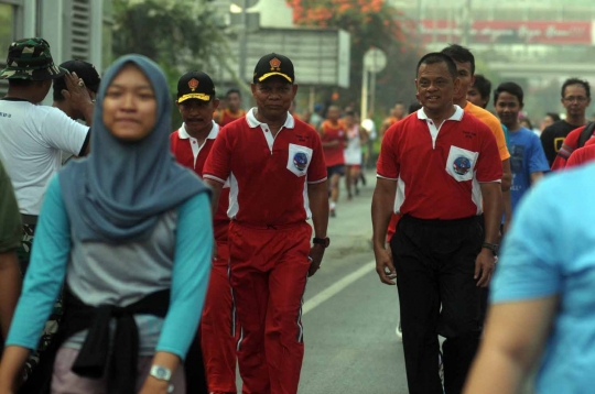 12 Ribu peserta ramaikan lomba lari HUT ke-70 TNI