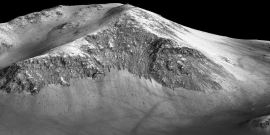 Ini wujud permukaan Mars yang dibentuk oleh air