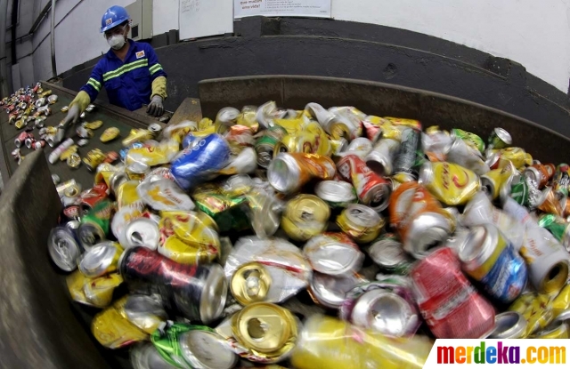 Foto Menengok teknologi Brasil mendaur ulang  kaleng 