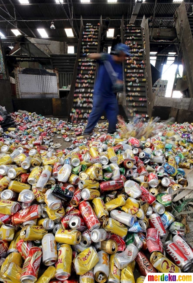 Foto Menengok teknologi Brasil mendaur ulang kaleng 