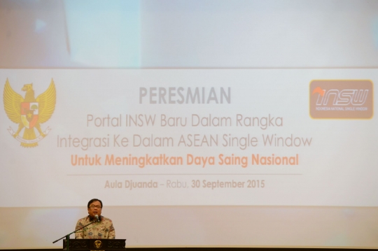 Peluncuran portal Indonesia National Single Window