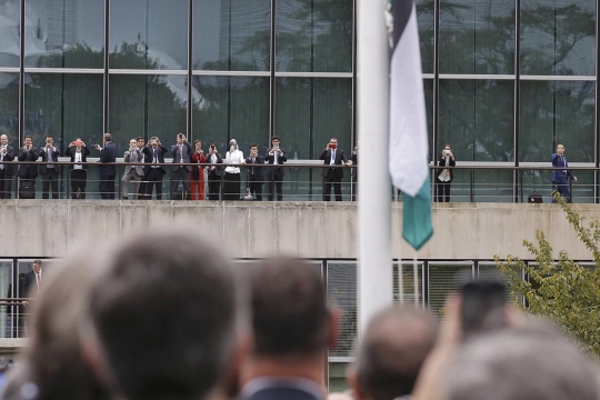 Pengibaran bendera Palestina di Markas PBB