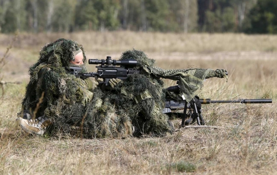 Sangarnya penembak jitu militer Ukraina
