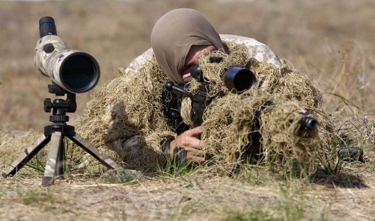 Sangarnya penembak jitu militer Ukraina