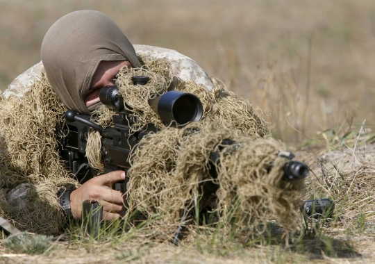 Sangarnya penembak jitu militer Ukraina